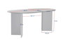 Nordure Mesa de Comedor Sablin en Travertino y Nogal Milán